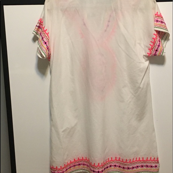 “Debbie Katz” Boho Embroidered Barely Worn Bathing Suit Cover or Long Shirt - Picture 5 of 16